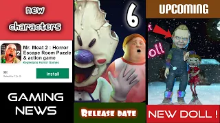 Ice scream 6 Release date 😱,New Horror character in horror brawl,Mr.meat 2 upcoming characters,scary