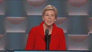 Elizabeth Warren Trashes Donald Trump at DNC