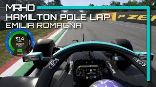 Recreating Lewis Hamilton´s Emilia Romagna GP Pole Lap in the 2021 F1 Game
