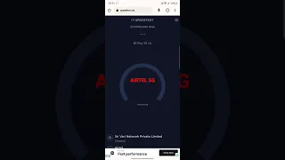 Airtel 5G Speed Test ... Chennai Area..