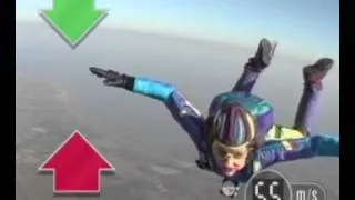 Terminal velocity on a skydiver