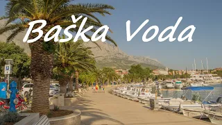 Baska Voda plaże, palmy, Adriatyk, masyw Biokovo, atrakcje i trasa do Baška Voda, Chorwacja autem PL