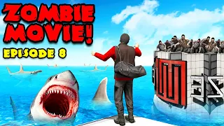 ESCAPE the SHARKS in a ZOMBIE Apocalypse! (GTA 5)