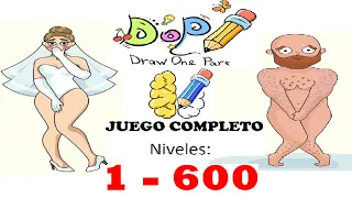 𝐃𝐎𝐏 Draw One Part ✏️ 1 – 600 ALL LEVELS -  TODOS LOS NIVELES Solutions Gameplay Walkthrough