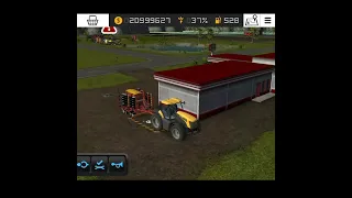 Washing Jcb Tractor With Sowing Machine In FS 16 Gameplay | Farming Simulator 16 Timelapse #shorts