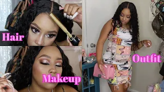 Get Ready With Me: Hair, Makeup & Outfit ft. Dsoar Hair