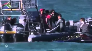 Акула напала на серфингиста в прямом эфире