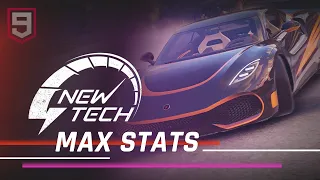 Asphalt 9 New Tech Season - MAX STATS For All New Cars - Decals Showcase