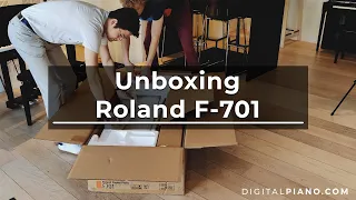 Unboxing and assembly of Roland F-701 White | Digitalpiano.com