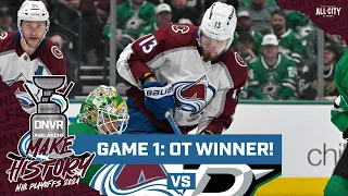 Miles Wood plays OT Hero as Colorado Avalanche win Game 1 over Dallas Stars