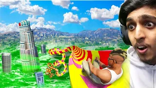 GTA 5 :  I Made GIANT ACID WATERSLIDE 😍🔥 !!