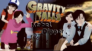[MMD - FanFalls] Dipper and Mabel Pines (+Reverse)  Hibikase+Addictive (+motion)
