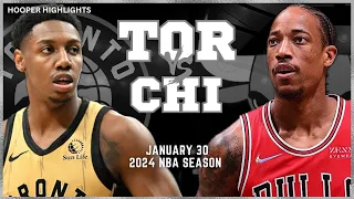 Chicago Bulls vs Toronto Raptors Full Game Highlights | Jan 30 | 2024 NBA Season