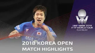 Gao Ning vs Mizutani Jun | 2018 Korea Open Highlights (R32)