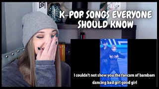 MOST ICONIC KPOP SONGS (that everyone should know) By Flowtaee Reaction ll Go Ahead And Roast Me