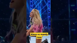 Alexa Bliss vs Mandy rose #shorts #wwe #alexabliss #viral