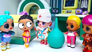 TO SCHOOL OR FOR AN ENEMA??🤣🤣 Dolls LOL surprise funny cartoons Darinelka BEK TU SCHOOL)