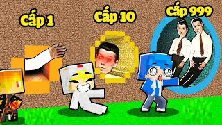 HUY NOOB XÂY HẦM UNCANNY VALLEY THEO CẤP ĐỘ TRONG MINECRAFT 🎎 🕳️