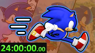 How many 3D Sonic Games can a Speedrunner beat in 24 Hours?