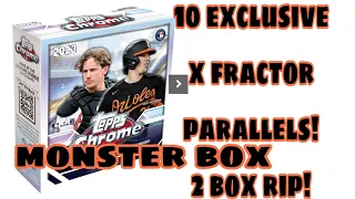 2023 Topps Chrome MONSTER BOX 2 BOX RIP 10 EXCLUSIVE X-FRACTOR PARALLELS