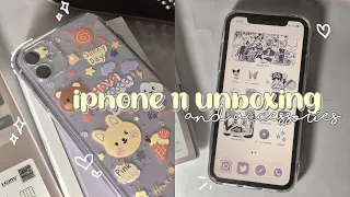 iphone 11 unboxing (purple) in 2022 + accessories ☆〜 | indonesia