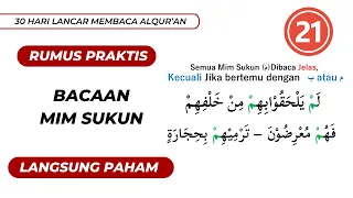 Pertemuan Ke-21 : 30 Hari Lancar Membaca Alqur'an,  Bagi Pemula Mulai Nol Mudah dan Cepat