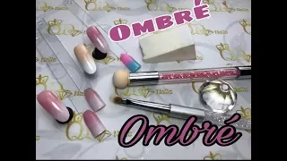 3 ombre tutorials with gradient sponge and ombre brush.baby boomer 😍!!