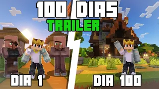 Sobrevivi 100 Dias no TRAILER do Minecraft Hardcore 1.20