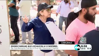 Exigen familias que localicen a los 5 choferes