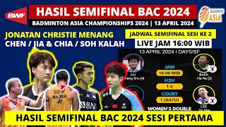 Hasil Semifinal Badminton Asia Championship 2024: Shi Yu Qi vs Jonatan Christie| BAC 2024 SF Day5