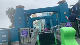 Journey to Atlantis on ride POV Seaworld San Diego shot in 4k