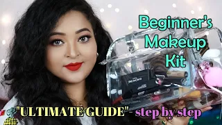 BEGINNER'S MAKEUP KIT// Ultimate Guide to Drugstore Makeup//Step by Step// saptaparnee biswas