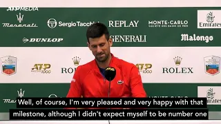 World No.1 Djokovic "try to maintain that position as much as possible" | Monte-Carlo Masters