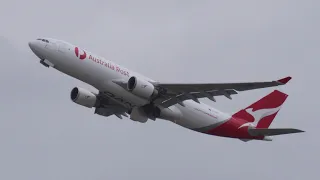 Qantas' FIRST Dedicated Airbus A330-200(P2F) Departing Brisbane | SirCooper Clips