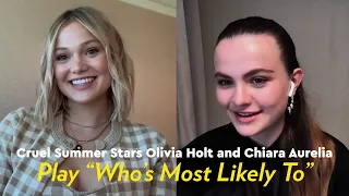 Cruel Summer's Olivia Holt and Chiara Aurelia Play "Who's Most Likely To" | POPSUGAR Pop Quiz