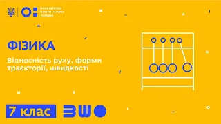 7 клас. Фізика. Відносність руху, форми траєкторії, швидкості