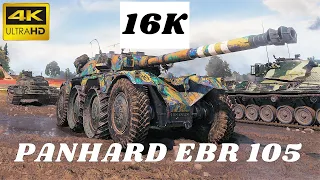 Panhard EBR 105 - 16K Spot + Damage & EBR 105 - 15K Assist World of Tanks Replays ,WOT tank games