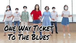 One Way Ticket To The Blues   Line Dance | 올드팝송 |초급 라인댄스