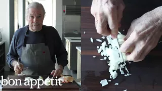 Jacques Pépin Dices an Onion | Bon Appétit