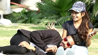 Sleeping Prank On Cute Girls | Yash Choudhary