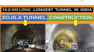 zojila tunnel project construction work Begins strategic importance