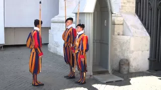 Changing of the Swiss Guards at The Vatican