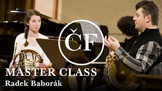 Master Class: Radek Baborák teaches to play the French horn 