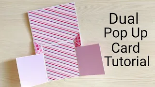Dual Pop Up Card Tutorial | How To Make Scrapbook Page