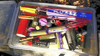 ✅🔥BOX WITH BIG FIRECRACKERS 💣🧨TEST POWERFULL FIRECRACKERS AND FIREWORKS OVER THE GORGE💥ПЕТАРДЫ