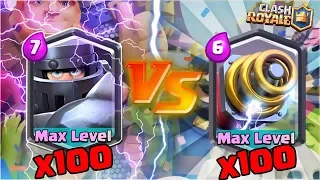 100 KIVILCIM vs 100 MEGA ŞOVALYE ( HANGİSİ GÜÇLÜ ) - Clash Royale