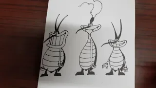 How To Draw Oggy & The Cockroach | Dee Dee | Marky | Joey | Oggy Sketch