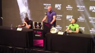 UFC 202 Diaz vs McGregor Press Conference