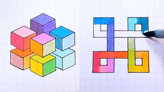 How to Draw - Easy 3D Illusion Art