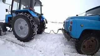 ГАЗ-53 по снегу, как корова на льду.